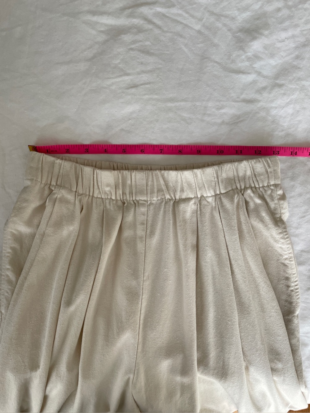 Na Nin Lena Silk Canvas Pant Size Small Cream 25” - Picture 6 of 16